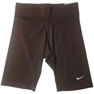 NWT Brown Nike Tight Fit Mid Rise Short Length Athletic Shorts
